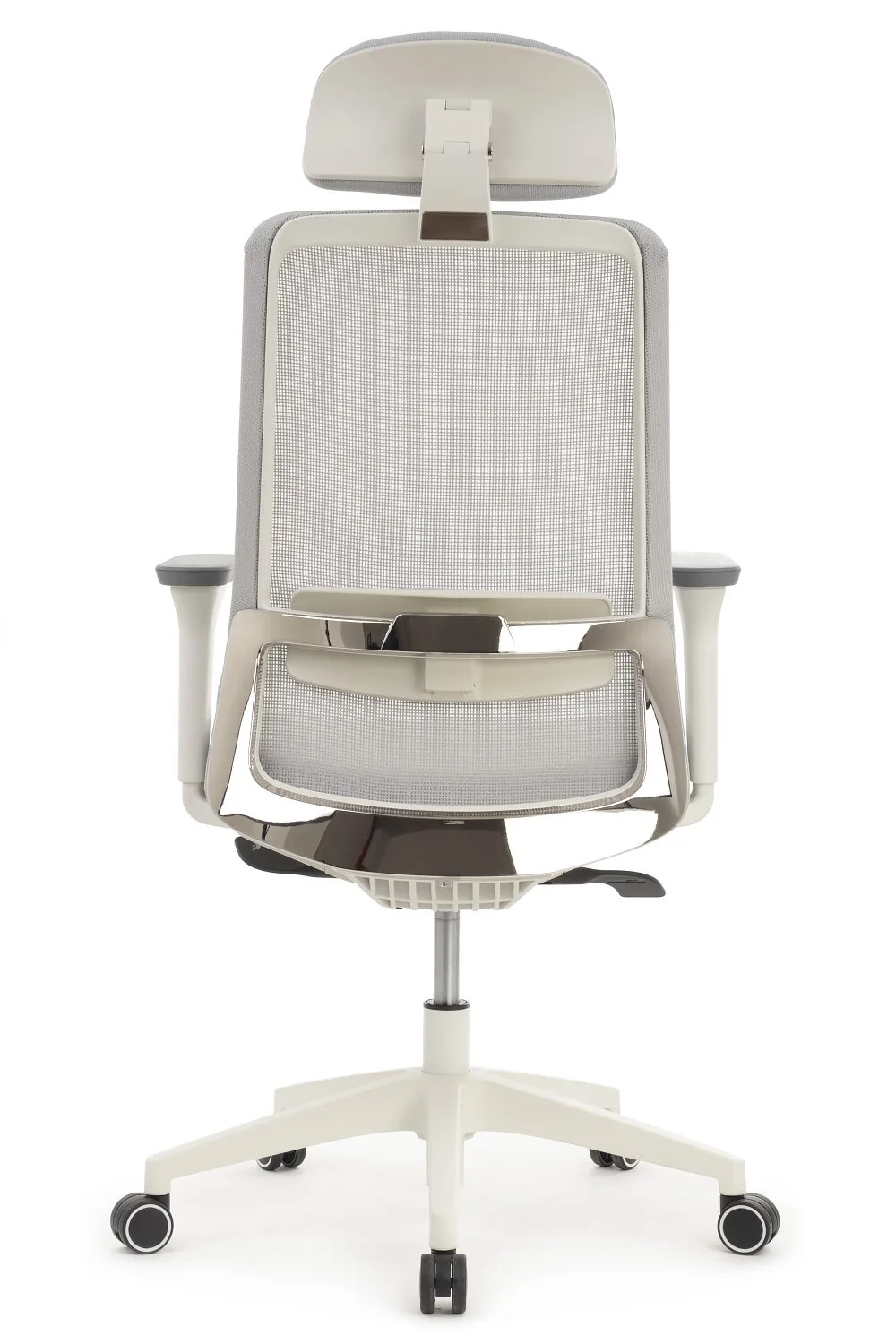 Кресло Ворк W-218C WHITE Светло-серый