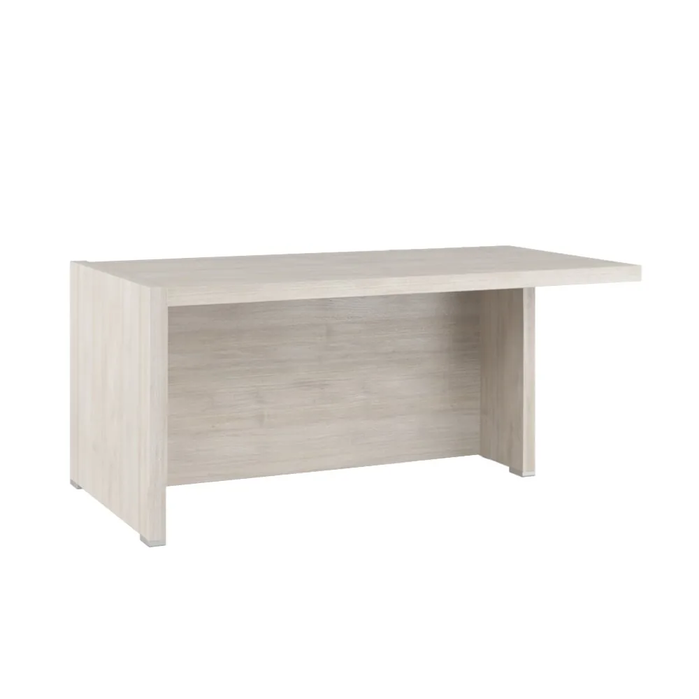 Solid Стол письменный с асимметричными опорами, правый 160x88x75 дуб шамони светлый SOL29710302