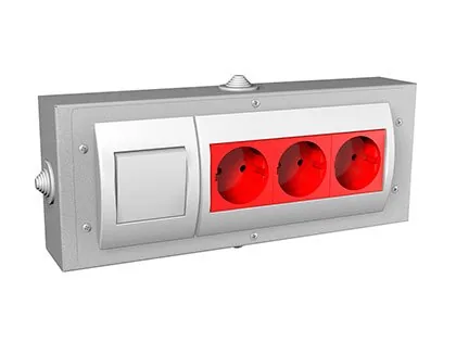 Блок электророзеток EoB  260*60*100h