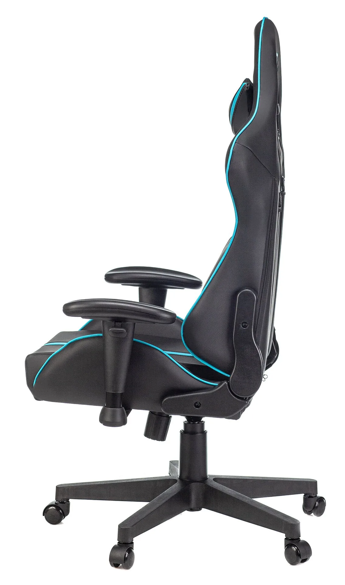 Кресло игровое A4Tech X7 GG-1200 черный/голубой экокожа крестов. пластик