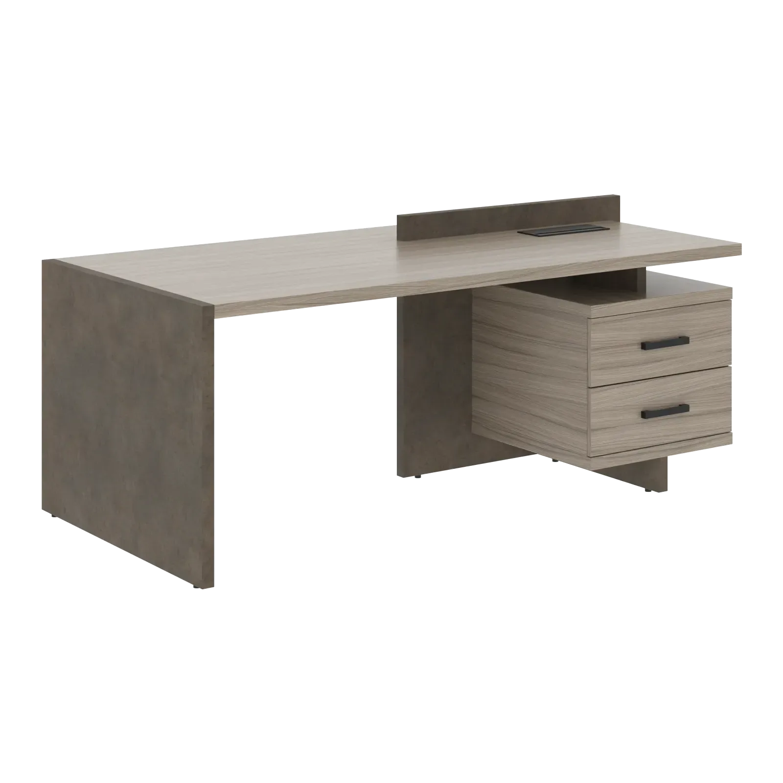 Стол СФ-531312 Дрифтвуд \Бетон чикаго тем\Графит 2000х961х840 WOOD&STONE