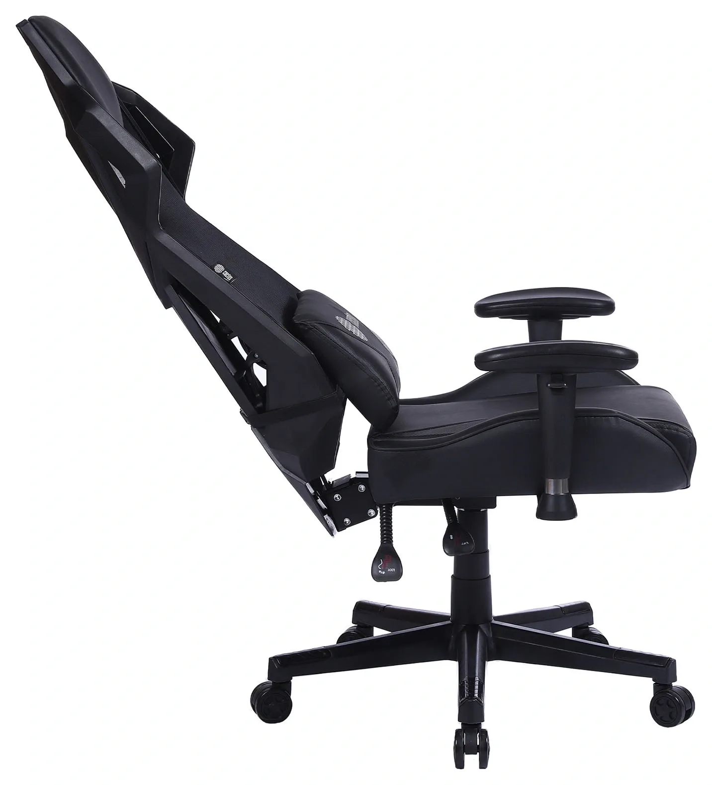 Кресло игровое Cactus CS-CHR-090BL черный экокожа/сетка крестов. нейлон