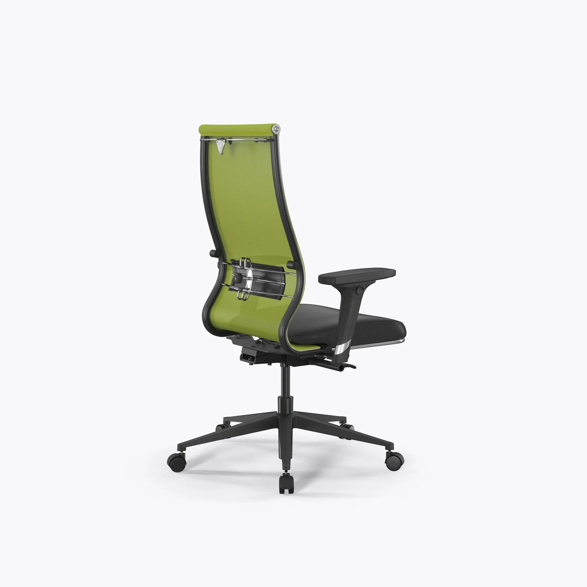 Кресло Метта SynchroSit 10 B2-163D - T+Extra /Km00/Wm12/D02P(M24.B11.G19.W02) (Лайм-Черный)