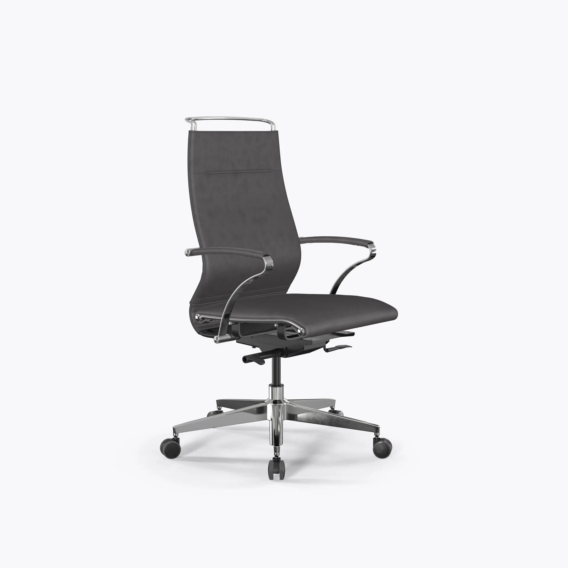 Кресло Метта SynchroSit Well B2-195K - GoyaLE /Ach246/Nc200/K15cV(M24.B22.G18.W03) (Темно-серый)