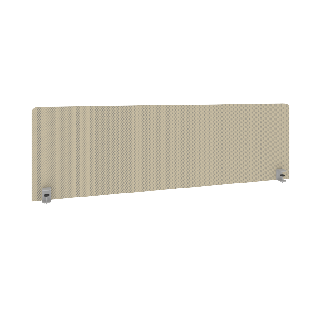 Metal System Экран тканевый для стола Б.ТЭКР-4 Темно-бежевый 1450*450*28